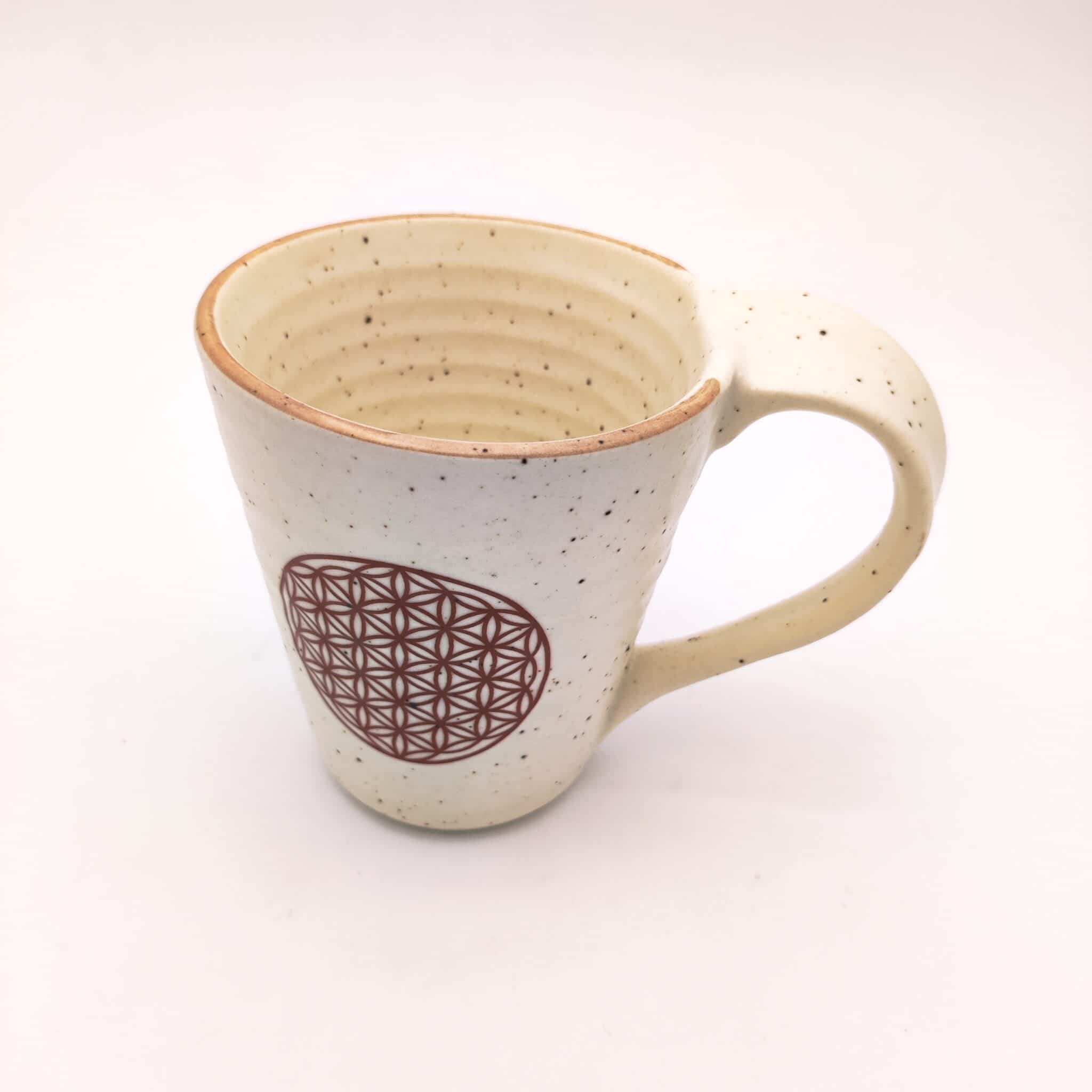 Mug infuseur de thé motif Fleur de vie
